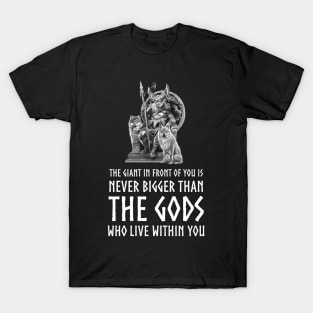 Motivational & Inspiring Viking Mythology Norse God Odin T-Shirt